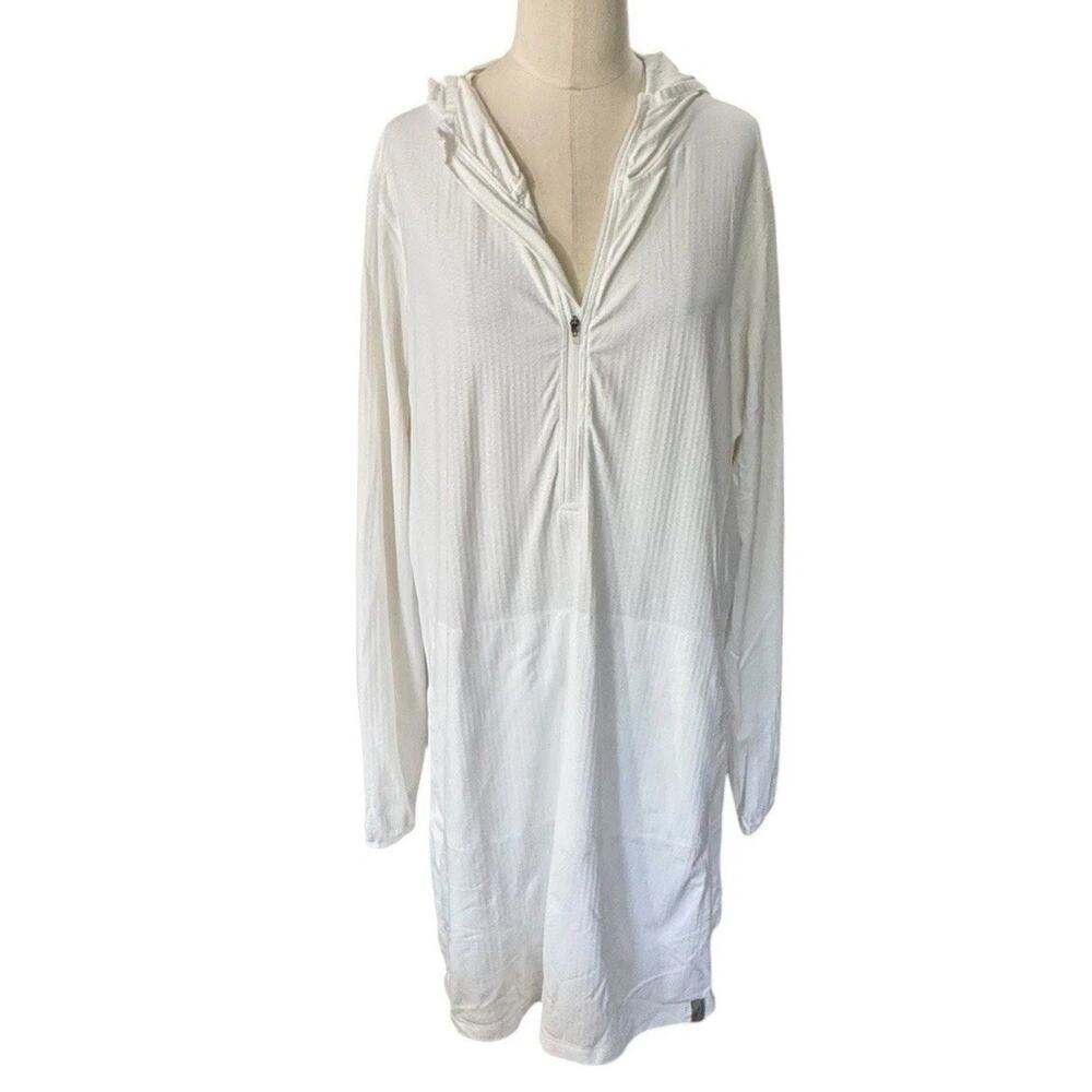 L.L. Bean Women’s Sand Beach Hooded Tunic – Size Large – UPF 50+ Sun Protection